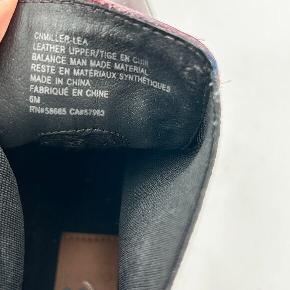 Nordstrom Miller Chelsea Ankle Booties 6 Burgundy Red Leather NWOT Boots Lug - Picture 5 of 6